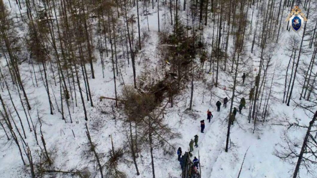 место крушения вертолета в Амурской области